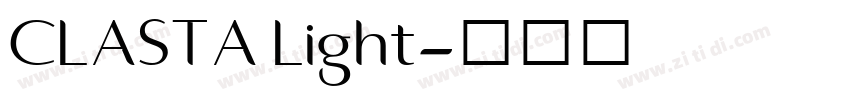 CLASTA Light字体转换 CLASTA Light字体转换